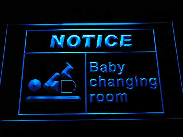 Notice Baby Changing Room Neon Light Sign